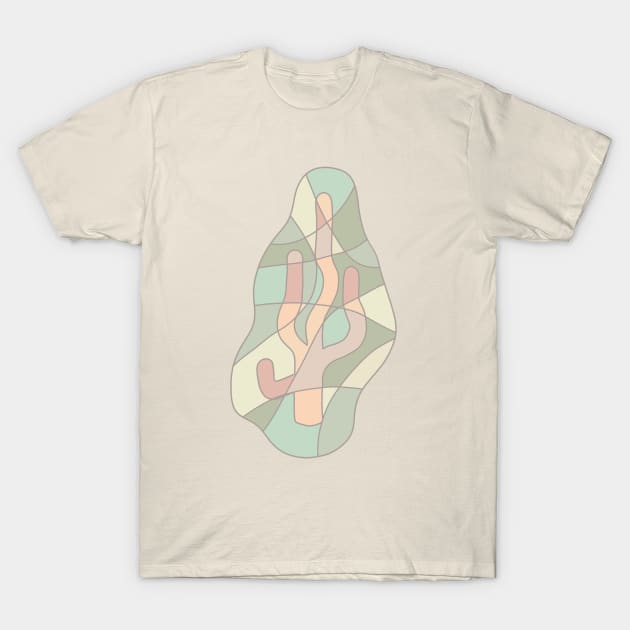 Seaweed Stained Glass T-Shirt by Slightly Unhinged